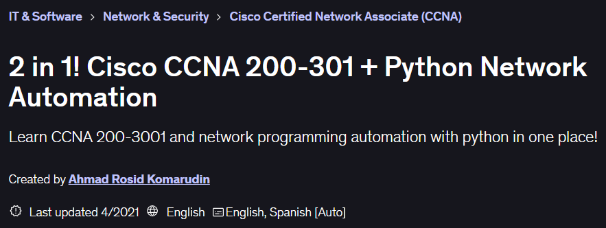 Pictures · 2 in 1! Cisco CCNA 200-301 + Python Network Automation 2021-2