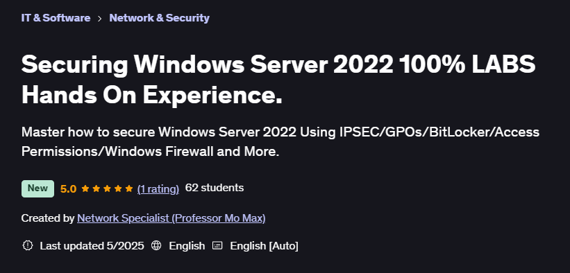 الصور · تأمين Windows الخادم 2022 100% أيديهم على الخبرة. 2025-5