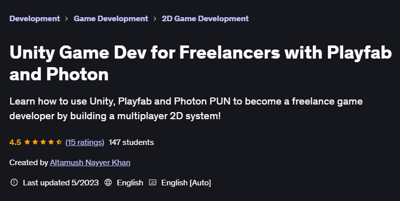 Pictures · Udemy — Unity Game Dev for Freelancers with Playfab and Photon 2023-1