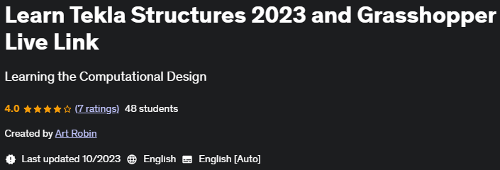 Pictures · Udemy — Learn Tekla Structures 2023 and Grasshopper Live Link 2023-10