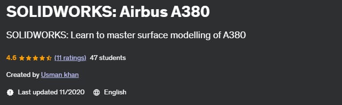 Pictures · Udemy — SOLIDWORKS: Airbus A380 2020-10