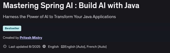 Pictures · Mastering Spring AI : Build AI with Java 2025-8