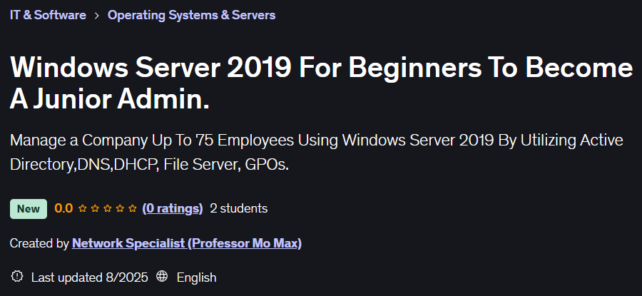 Pictures · Windows Server 2019 For Beginners To Become A Junior Admin 2025-8