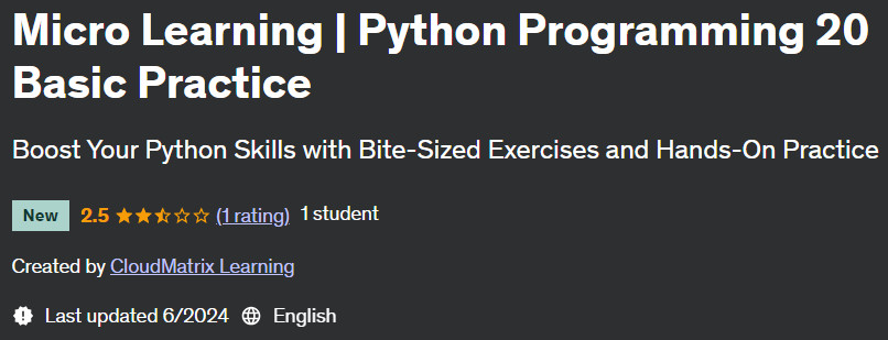 Pictures · Micro Learning | Python Programming 20 Basic Practice 2024-6