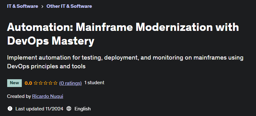 Pictures · Udemy — Automation: Mainframe Modernization with DevOps Mastery 2024-11
