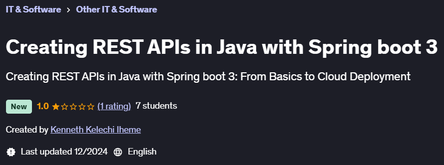 Pictures · Udemy — Creating REST APIs in Java with Spring boot 3 2024-12