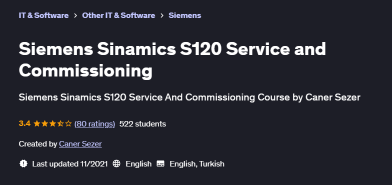 Pictures · Udemy — Siemens Sinamics S120 Service and Commissioning 2021-11