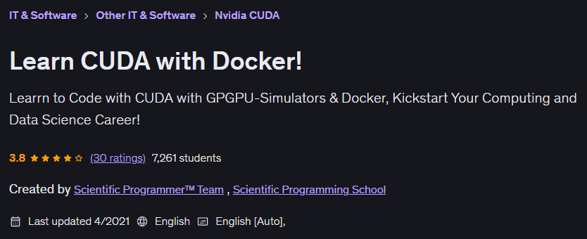 Imágenes · Aprende CUDA con Docker! 2021-4