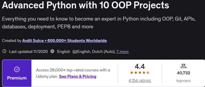 الصور · متقدمة Python مع 10 مشاريع OOP 2025-11