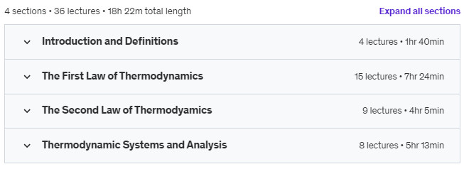 Course topics · Engineering Thermodynamics 2023-10