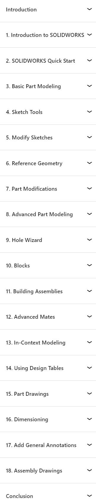 Course topics · SOLIDWORKS 2024 Essential Training 2024-4