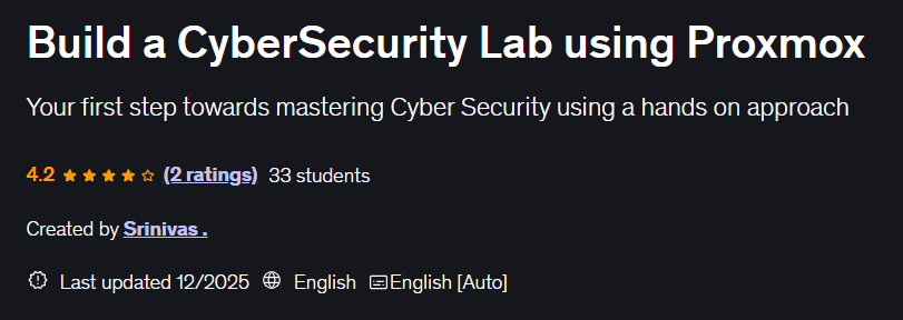 الصور · بناء مختبر CyberSecurity باستخدام Proxmox 2025-12