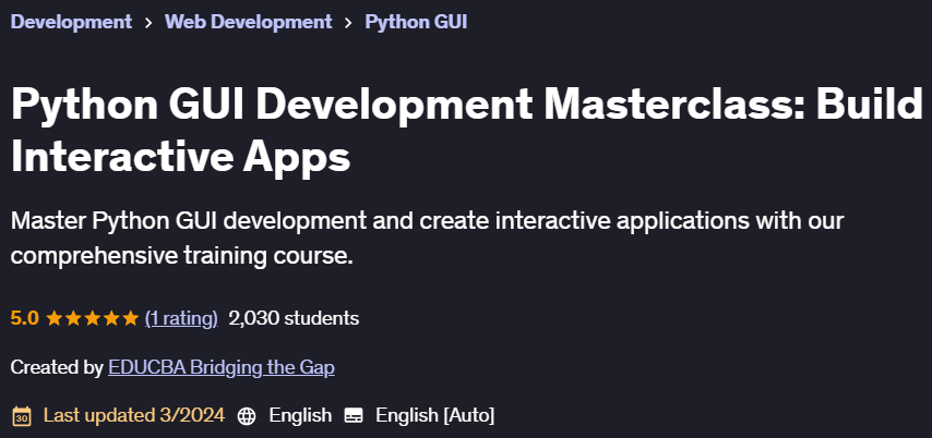 Pictures · Python GUI Development Masterclass: Build Interactive Apps 2024-3