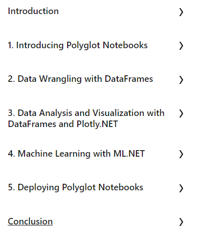 Course topics · LinkedIn — Exploring Data Science with .NET using Polyglot Notebooks & ML.NET 2024-10