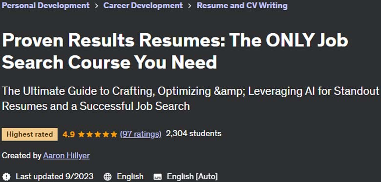 Pictures · Proven Results Resumes: The ONLY Job Search Course You Need 2023-9