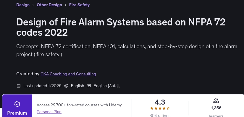 चित्र · NFPA के आधार पर फायर अलार्म सिस्टम का डिजाइन 72 कोड 2022 2026-1
