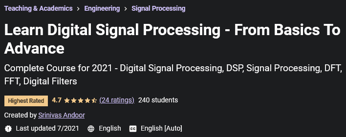Pictures · Udemy — Learn Digital Signal Processing – From Basics To Advance 2021-5