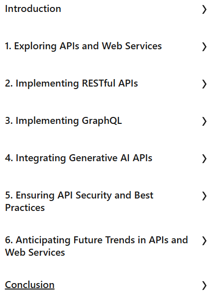 Course topics · LinkedIn — Programming Foundations: APIs and Web Services 2025-4