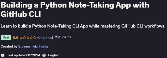 Pictures · Udemy — Building a Python Note-Taking App with GitHub CLI 2024-11