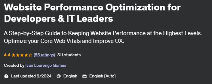 Pictures · Udemy — Website Performance Optimization for Developers & IT Leaders 2024-2