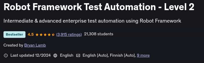 Pictures · Robot Framework Test Automation – Level 2 2024-12