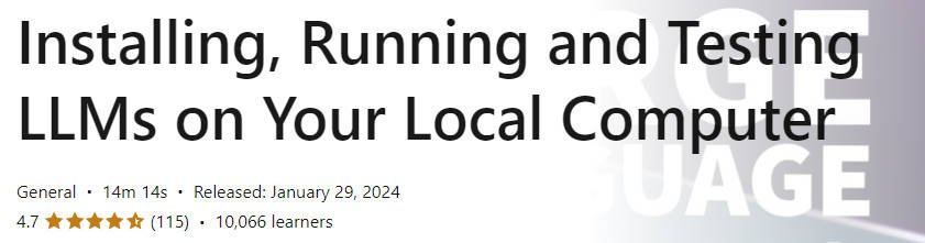 Pictures · Installing, Running and Testing LLMs on Your Local Computer 2024-1