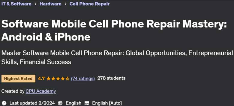 Pictures · Udemy — Software Mobile Cell Phone Repair Mastery: Android & iPhone 2024-2