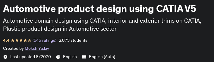 Pictures · Udemy — Automotive product design using CATIA V5 2020-8