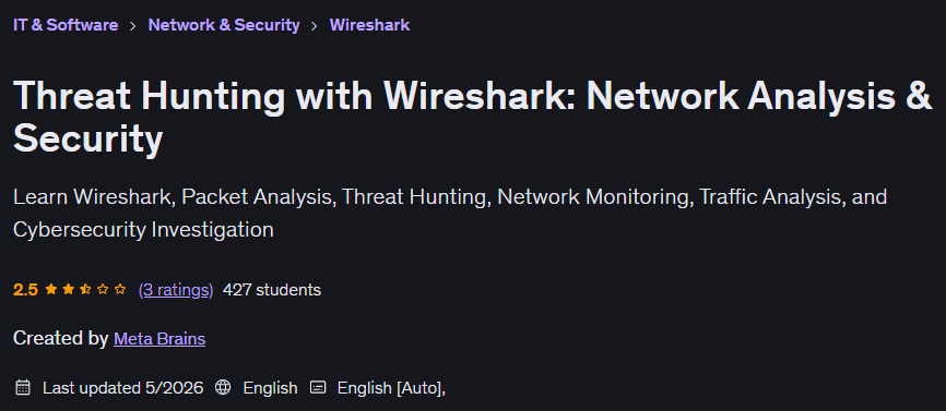 Pictures · Threat Hunting with Wireshark: Network Analysis & Security 2026-5