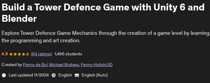 Pictures · Udemy — Build a Tower Defence Game with Unity 6 and Blender 2024-11