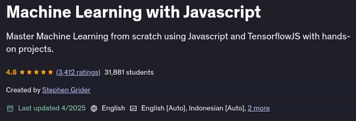 Pictures · Machine Learning with Javascript 2025-4
