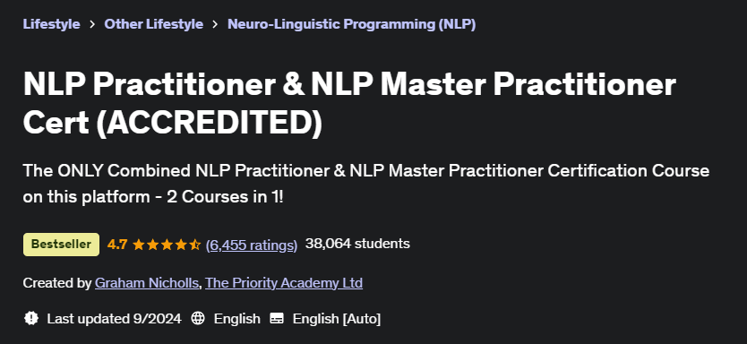 Pictures · Udemy — NLP Practitioner & NLP Master Practitioner Cert (ACCREDITED) 2024-9