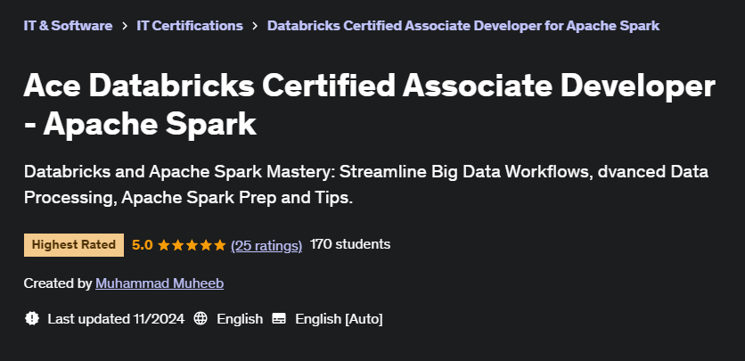 Pictures · Udemy — Ace Databricks Certified Associate Developer – Apache Spark 2024-9