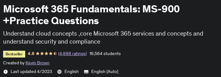 Pictures · Udemy — Microsoft 365 Fundamentals: MS-900 +Practice Questions 2021-11