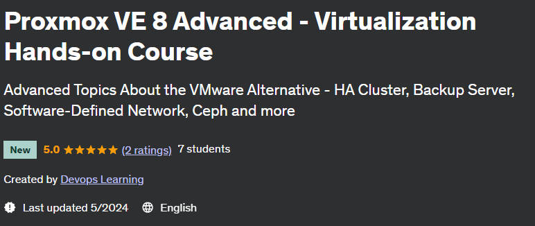 Pictures · Proxmox VE 8 Advanced – Virtualization Hands-on Course 2024-6