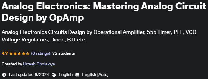 Pictures · Udemy — Analog Electronics: Mastering Analog Circuit Design by OpAmp 2024-5