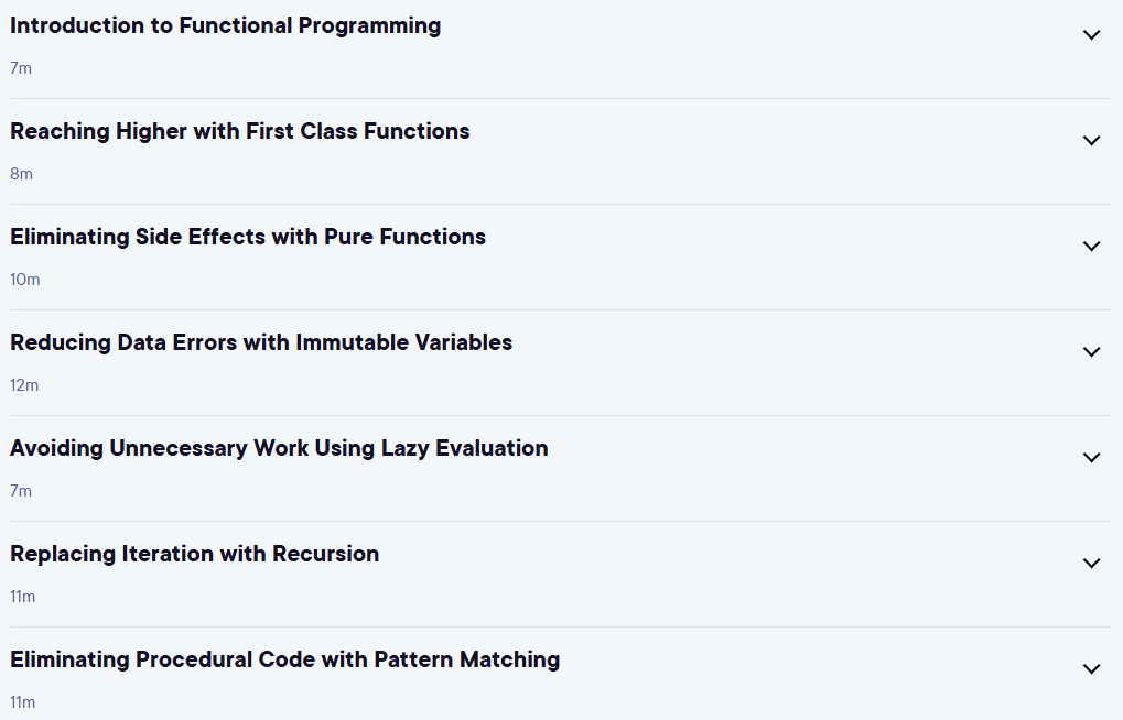Course topics · Python: Functional Programming 2025-6