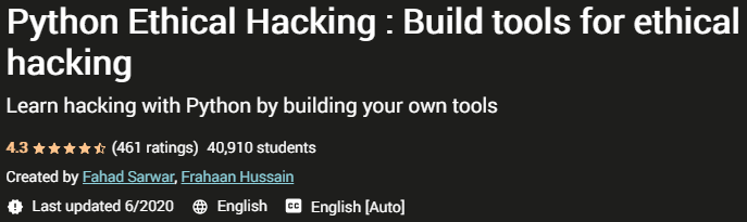 Pictures · Udemy — Python Ethical Hacking : Build tools for ethical hacking 2020-5