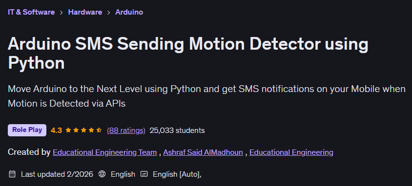 Изображения · Arduino SMS передает детектор движения Python 2026-2