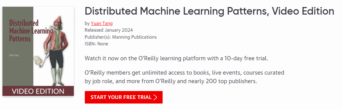 Pictures · Oreilly — Distributed Machine Learning Patterns, Video Edition 2024-1