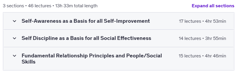 Course topics · Udemy — Master Your Emotions and Revolutionise Your Social Skills 2024-10