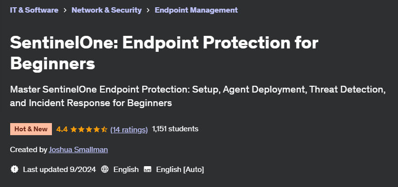 Pictures · Udemy — SentinelOne: Endpoint Protection for Beginners 2024-9