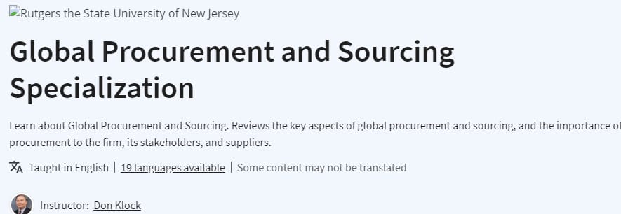 Pictures · Global Procurement and Sourcing Specialization 2023-11