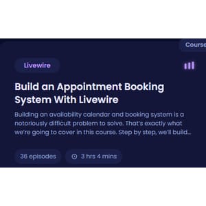 CodeCourse — Build an Appointment Booking System With Livewire 2024-5