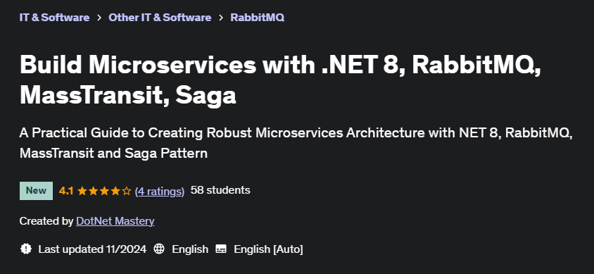 Pictures · Udemy — Build Microservices with .NET 8, RabbitMQ, MassTransit, Saga 2024-11