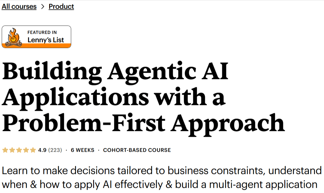 Pictures · Building Agentic AI Applications with a Problem-First Approach 2025-9