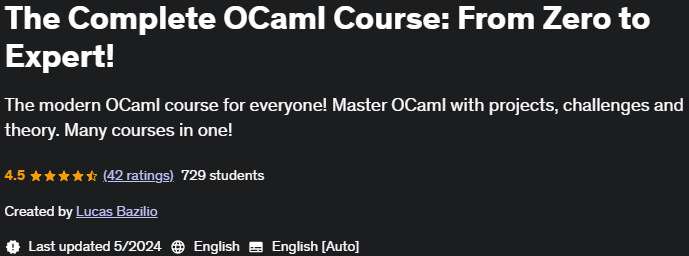 Pictures · The Complete OCaml Course: From Zero to Expert! 2024-5