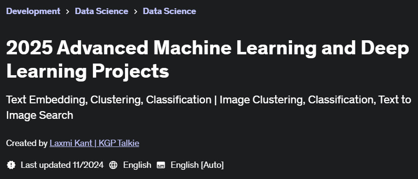 Pictures · Udemy — 2025 Advanced Machine Learning and Deep Learning Projects 2022-6