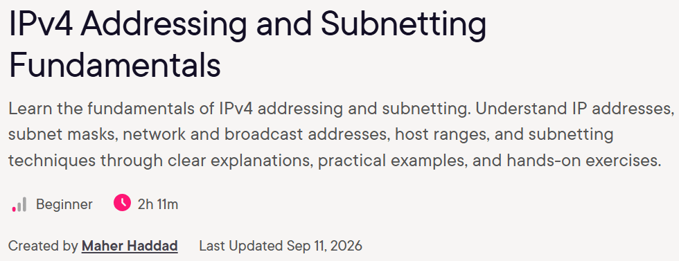 Pictures · Pluralsight — IPv4 Addressing and Subnetting Fundamentals 2026-9