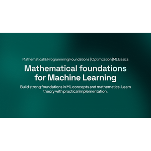 Vizuara AI – Mathematical Foundations for Machine Learning 2026-8